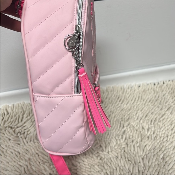 Justice Quilted Padded Initial Mini Backpack Purse - Picture 3 of 6